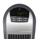 Lasko 1500W Ceramic Tower Space Heater with Digital Display and Remote Control, 5160, Black/Silver
