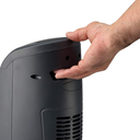 Lasko 1500W Ceramic Tower Space Heater with Digital Display and Remote Control, 5160, Black/Silver