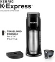 Keurig K-Express Single Serve K-Cup Pod Coffee Maker, Black, With A Removable Reservoir And Strong Button Function