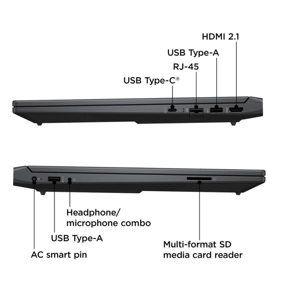 HP Victus 15-FA2093 GAMING Core™ i7-13620H 1TB SSD 16GB 15.6" (1920x1080) 144Hz IPS WIN11 NVIDIA® RTX 5060 8192MB MICA SILVER Backlit Keyboard