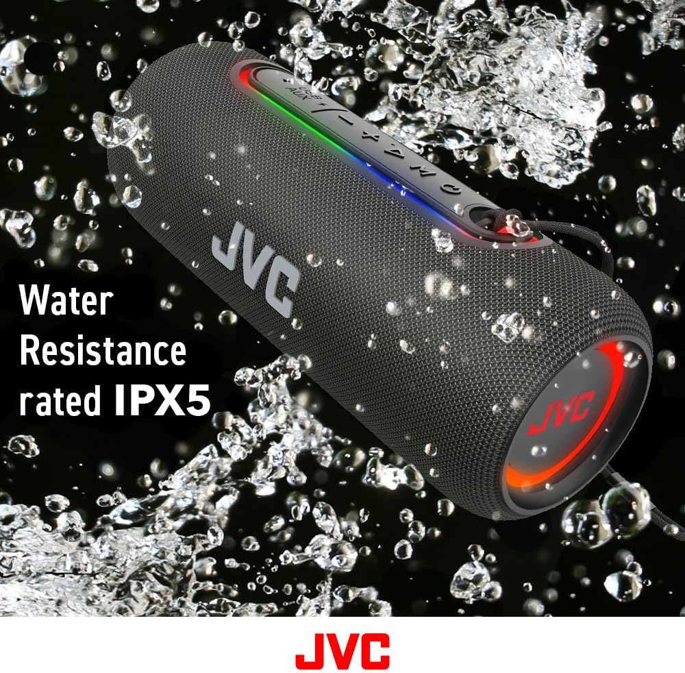 JVC Illuminated Portable Wireless Speaker (Black)