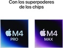 Apple MacBook Pro, 14, M4, CPU de 10 núcleos, GPU de 10 núcleos, RAM 16 GB, SSD 512 GB, Plata
