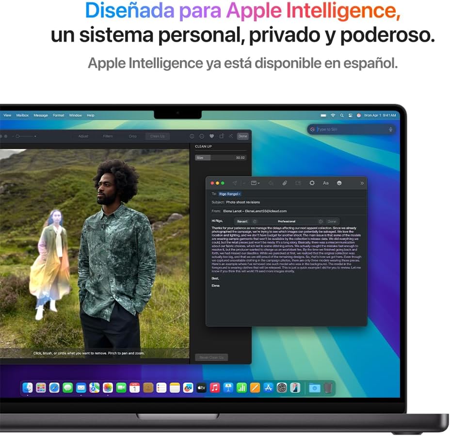 Apple MacBook Pro, 14, M4, CPU de 10 núcleos, GPU de 10 núcleos, RAM 16 GB, SSD 512 GB, Plata