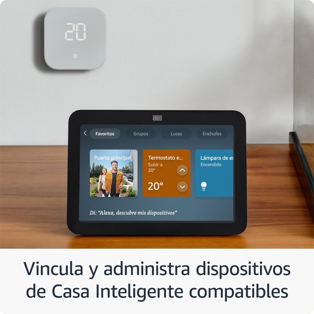 Amazon Echo Show 8 (3.ª generación, modelo de 2023) | Pantalla con audio espacial, hub de casa inteligente y Alexa | Negro | UPC: 840268905323