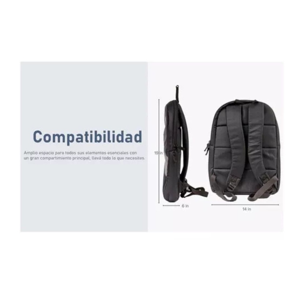 HP Wings Backpack for 15.6'' Inch (39.6 cm) Laptop/Chromebook/Mac (Black) 1D0M4PA - Poly Bag