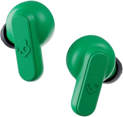 Skullcandy Dime Auriculares In-Ear Inalámbricos, 12 h de Autonomía, Micrófono, Compatibles con iPhone Android y Dispositivos Bluetooth, - DARK BLUE/GREEN