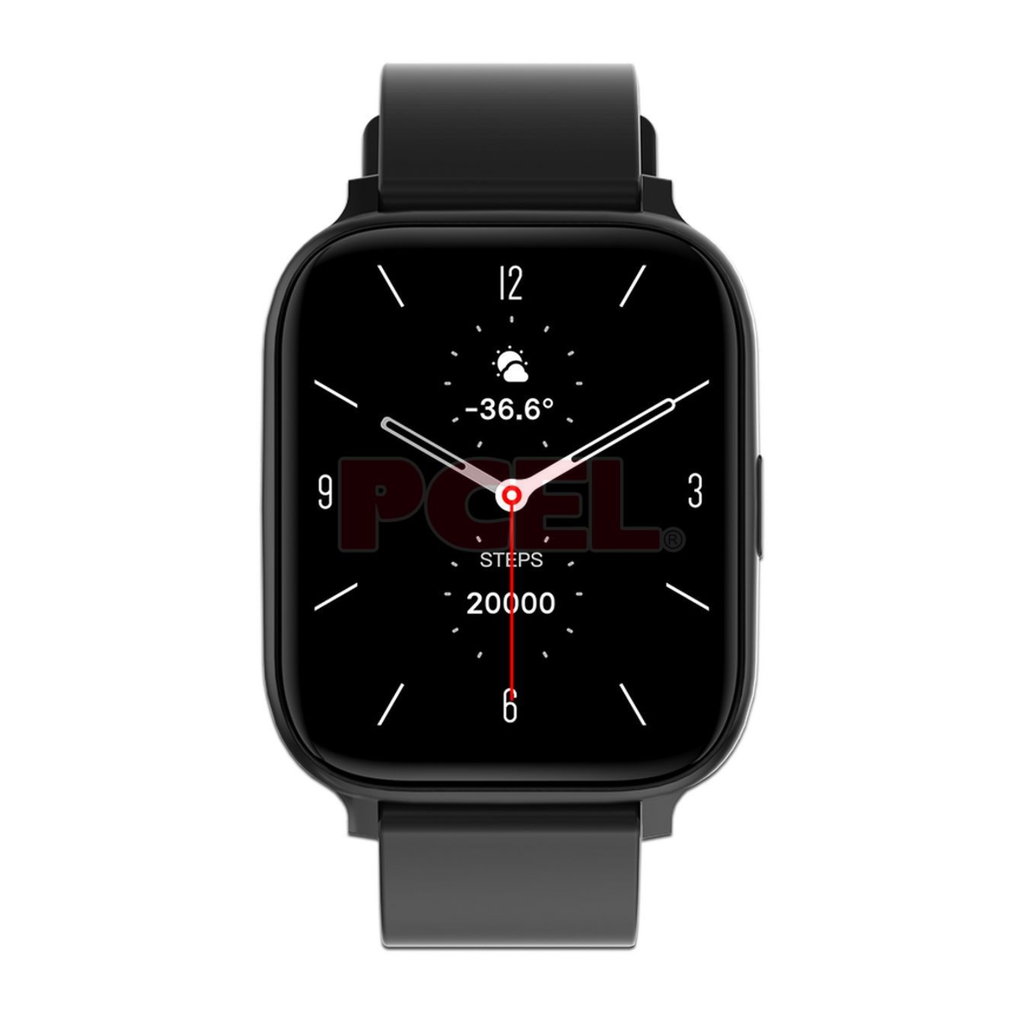 HY Smart Watch SW001 – Smartwatch Deportivo con Monitoreo de Actividad, Notificaciones, Resistencia al Agua y Pantalla Táctil, Color Black