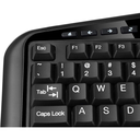 Adesso TruForm AKB-150SB-TAA – Teclado Ergonómico con Lector Smart Card, Certificación TAA, Conexión USB, Diseño Dividido, Color Black