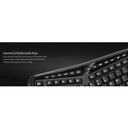 Adesso TruForm AKB-150SB-TAA – Teclado Ergonómico con Lector Smart Card, Certificación TAA, Conexión USB, Diseño Dividido, Color Black