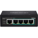 Switch Industrial Trendnet de 5 puertos, DIN-Rail PoE+ Fast Ethernet