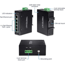 Switch Industrial Trendnet de 5 puertos, DIN-Rail PoE+ Fast Ethernet