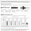 Barkan Soporte Fijo para TV 32" a 90" – Compatible con Pantallas Planas y Curvas, Instalación Segura y Ultra Resistente