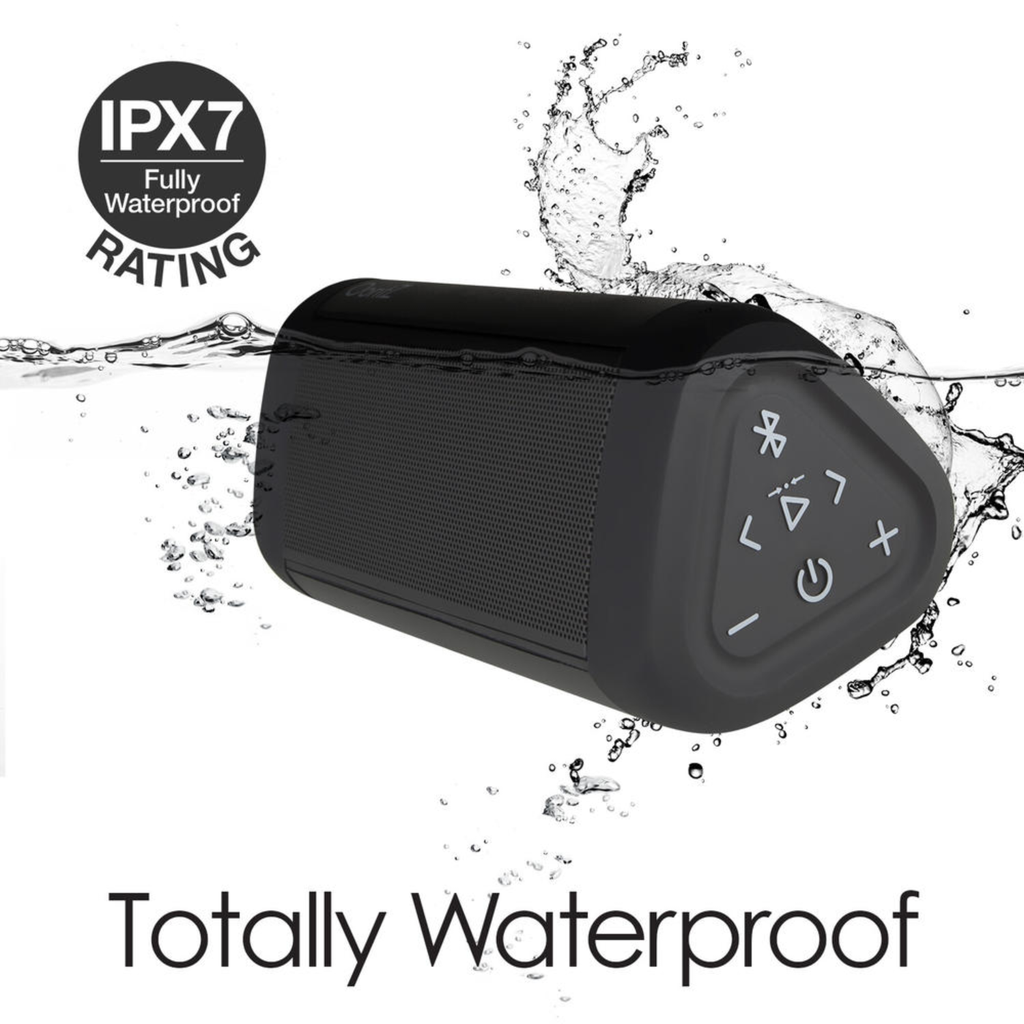 OontZ Angle 3 Ultra Black – Bocina Bluetooth 5.0 Portátil 14W, Waterproof IPX7, Alcance 100 ft, Sonido Estéreo Potente