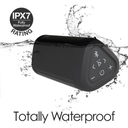OontZ Angle 3 Ultra Black – Bocina Bluetooth 5.0 Portátil 14W, Waterproof IPX7, Alcance 100 ft, Sonido Estéreo Potente