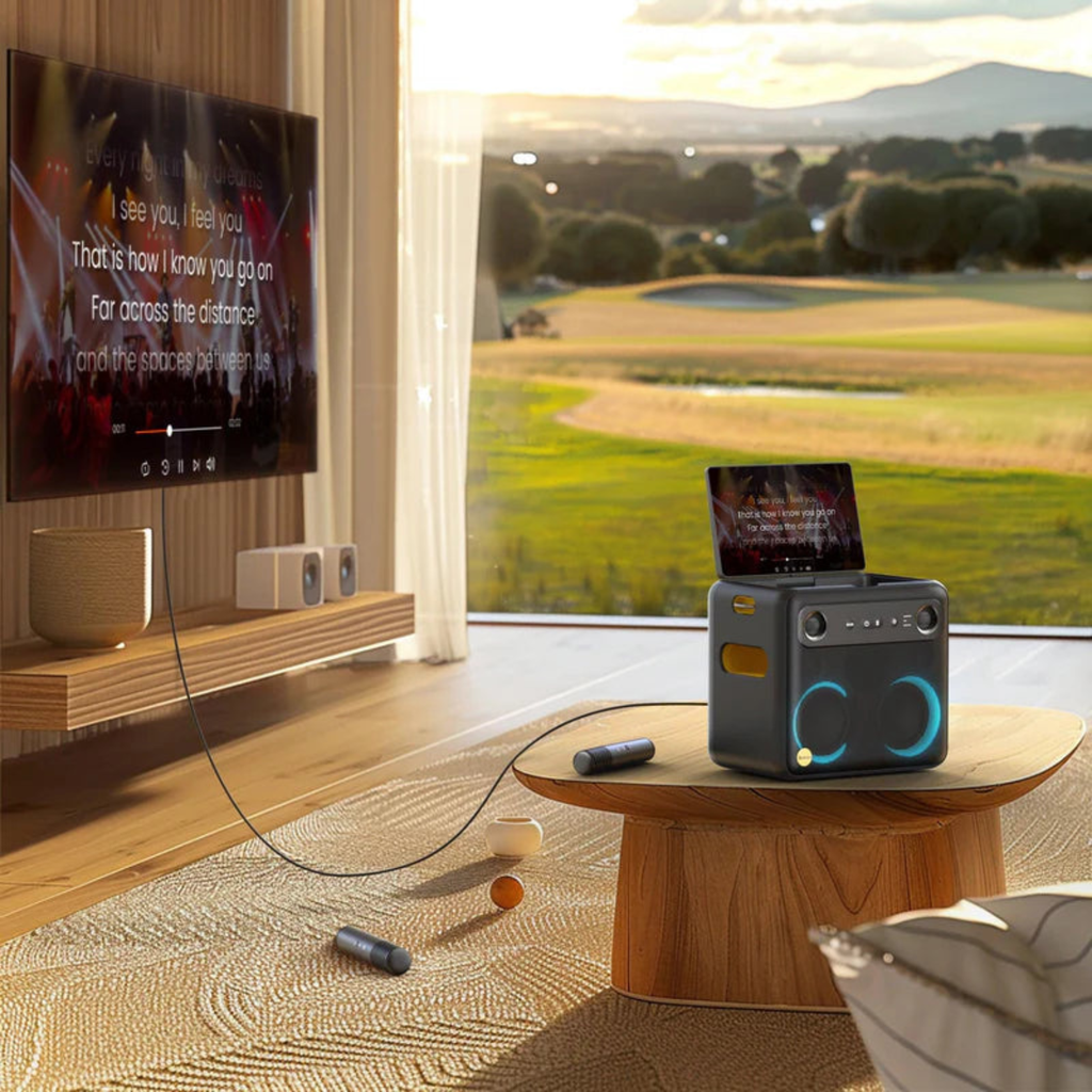 BREAKX2 Portable Wireless Audio Machine – 106dB Sound, Dual 4" Woofers, 10.1” HD Screen, Powerful Portable Speaker for Music & Entertainment