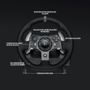 Logitech G920 Driving Force – Volante de Carreras para Xbox One, Xbox Series y PC, Force Feedback, Doble Motor, Pedales Incluidos (Nuevo)