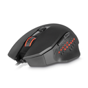 Mouse Gamer Gainer Black – Inalámbrico y Alámbrico, 600–4000 DPI, 7 Botones Programables, Luz Roja, 500Hz de Frecuencia de Respuesta
