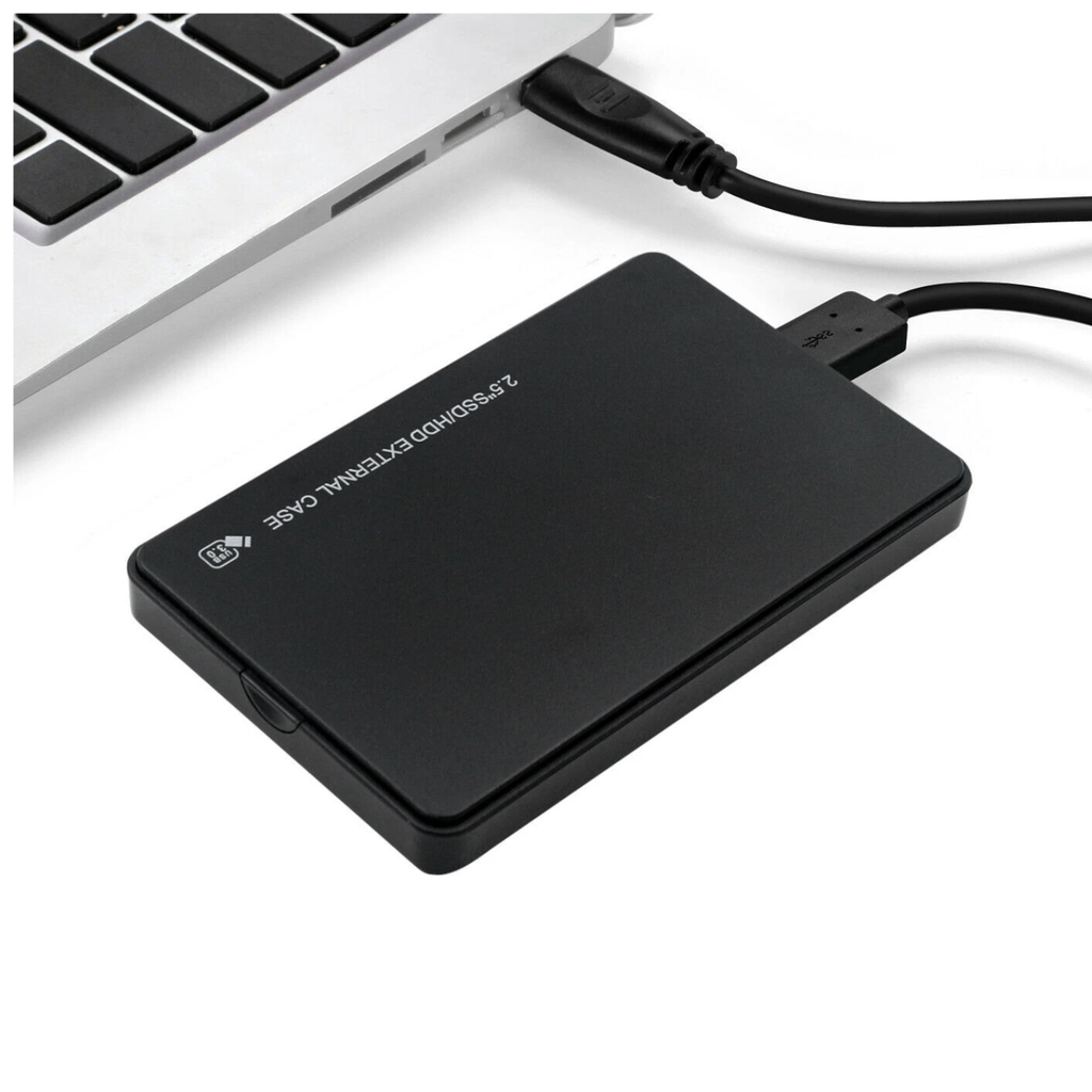 Enclosure 2.5" SATA USB 3.0 – Case Externo para Disco Duro/SSD 7mm–9.5mm, Alta Velocidad, Plug & Play, Compatible con Windows y Mac