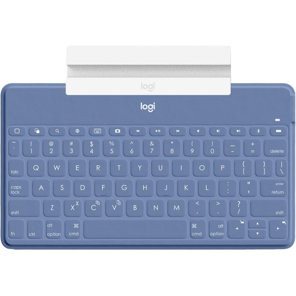 Logitech Keys-To-Go – Teclado Bluetooth Ultra Portátil, Delgado, Silencioso y Resistente a Salpicaduras, Compatible con iPad, iPhone y Tablets (Nuevo)