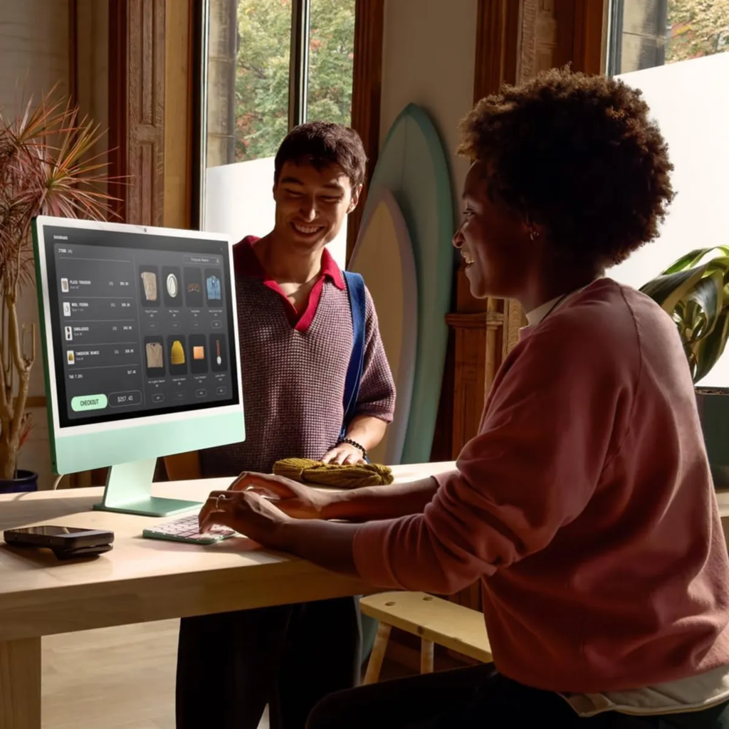 Apple iMac 24″ M3 – All-in-One 4.5K Retina, 8-Core CPU, 10-Core GPU, 8GB RAM, 256GB SSD, Green, Teclado y Mouse Español Chile