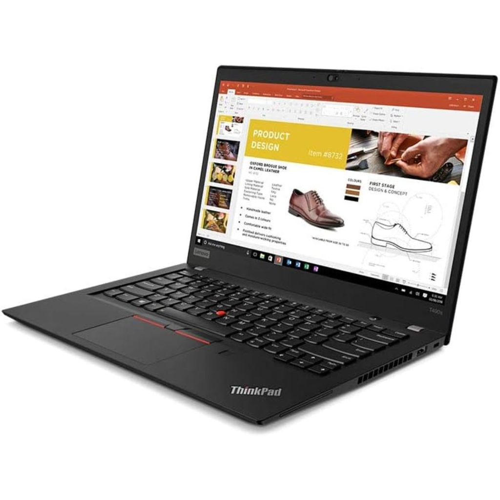 Lenovo ThinkPad T490s – Laptop 14″ FHD, Intel Core i7-8565U, 16GB RAM, 256GB SSD, Windows 10 Pro, Backlit Keyboard, Grade A