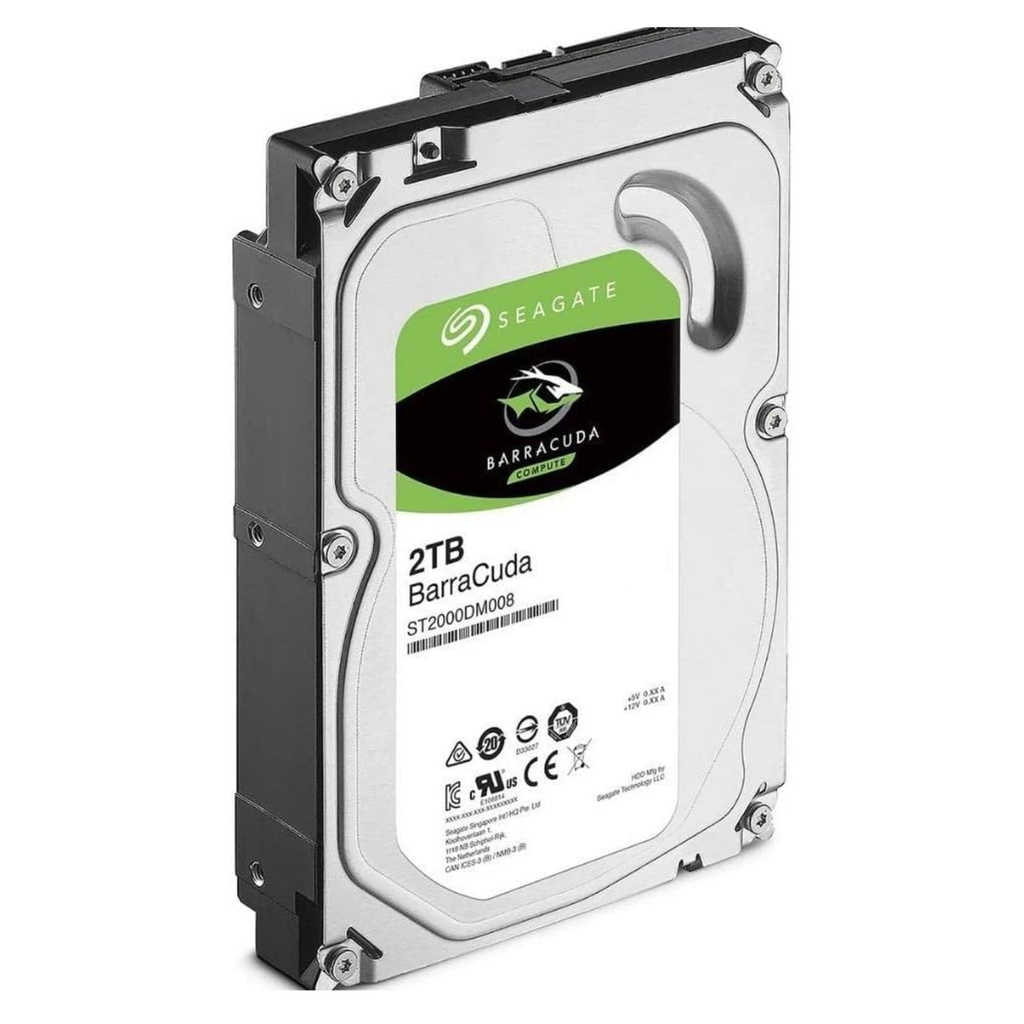 Seagate BarraCuda 2TB ST2000DM008 – Disco Duro Interno 3.5" SATA III (SATA/600), 7200RPM, Ideal para PC de Escritorio