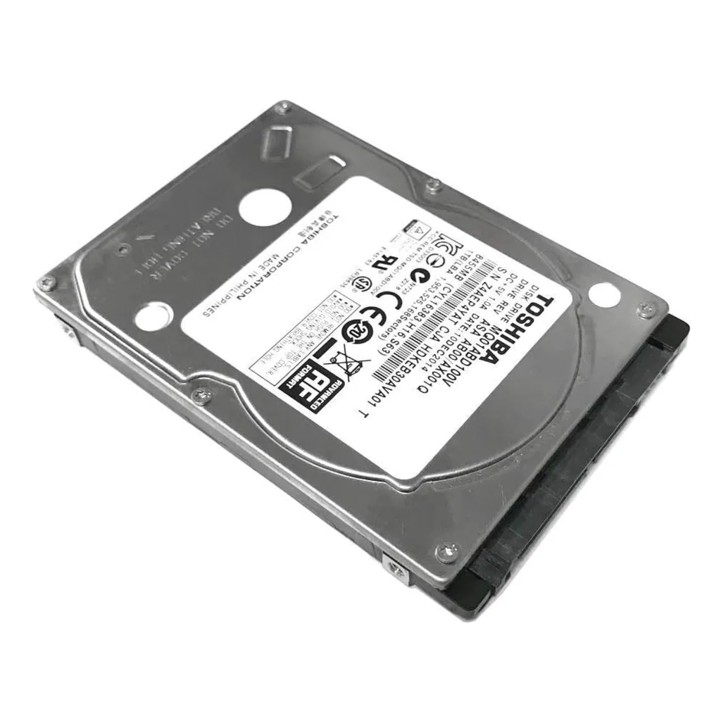 Toshiba 1TB 2.5" SATA – Disco Duro PULL 5400 RPM, Ideal para Laptops, PC Compactas y Sistemas de Videovigilancia