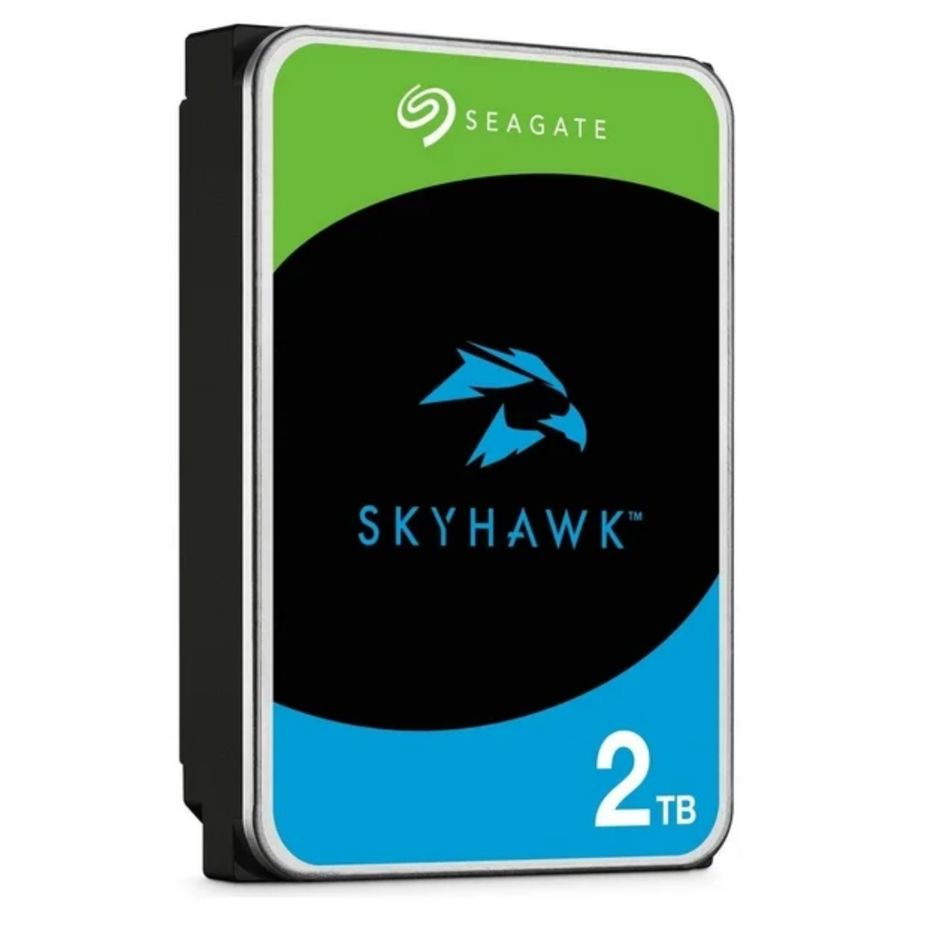 Seagate SkyHawk 2TB ST2000VX017 – Disco Duro 3.5" SATA III para Videovigilancia, 24/7, Optimizado para DVR y NVR