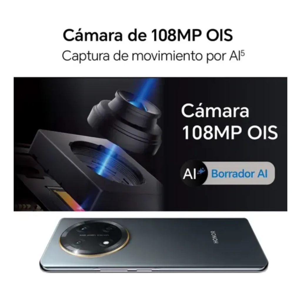 Honor X9C 8GB + 256GB – Smartphone 6.78″ AMOLED 120Hz, Cámara Triple 108MP, Batería de Larga Duración, Color Black