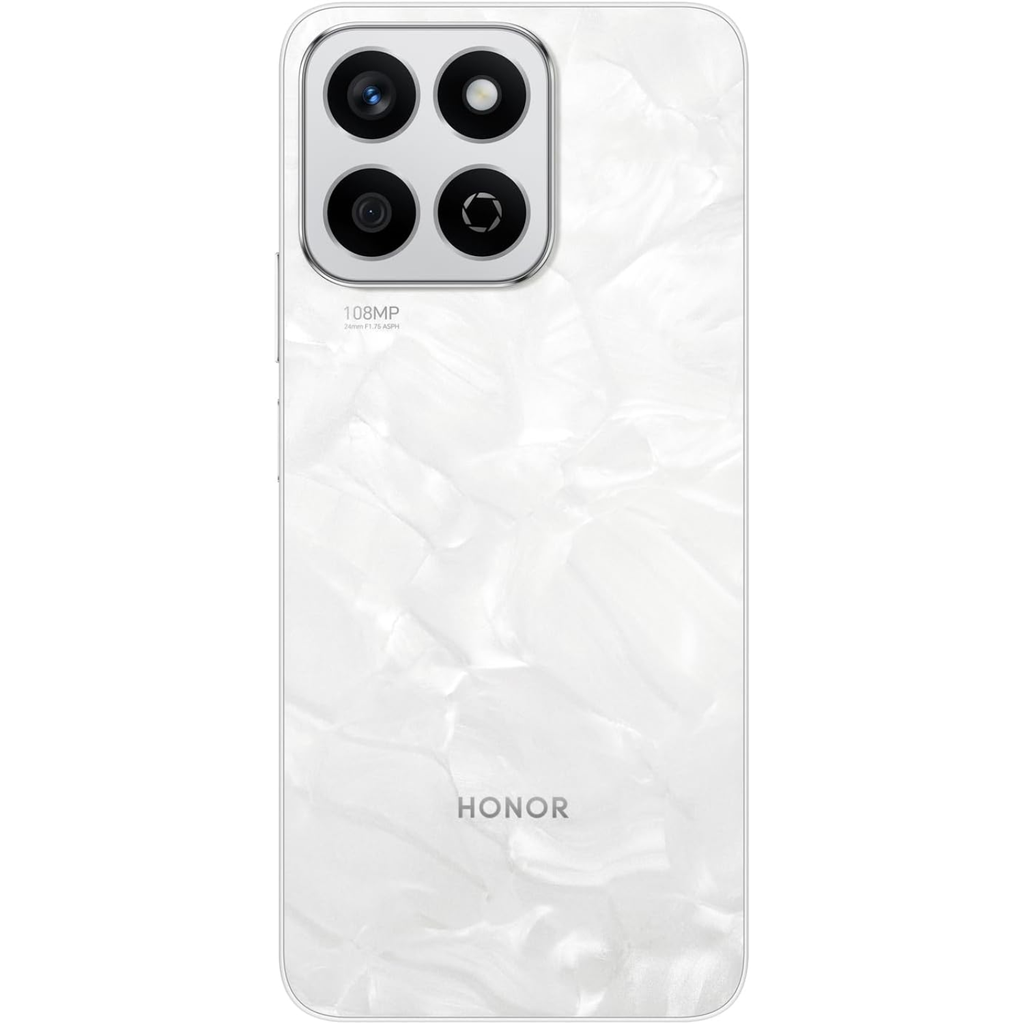 HONOR X7C Blanco – Smartphone 6.74″ HD+, 256GB Almacenamiento, Triple Cámara, Batería de larga duración – Versión LATAM