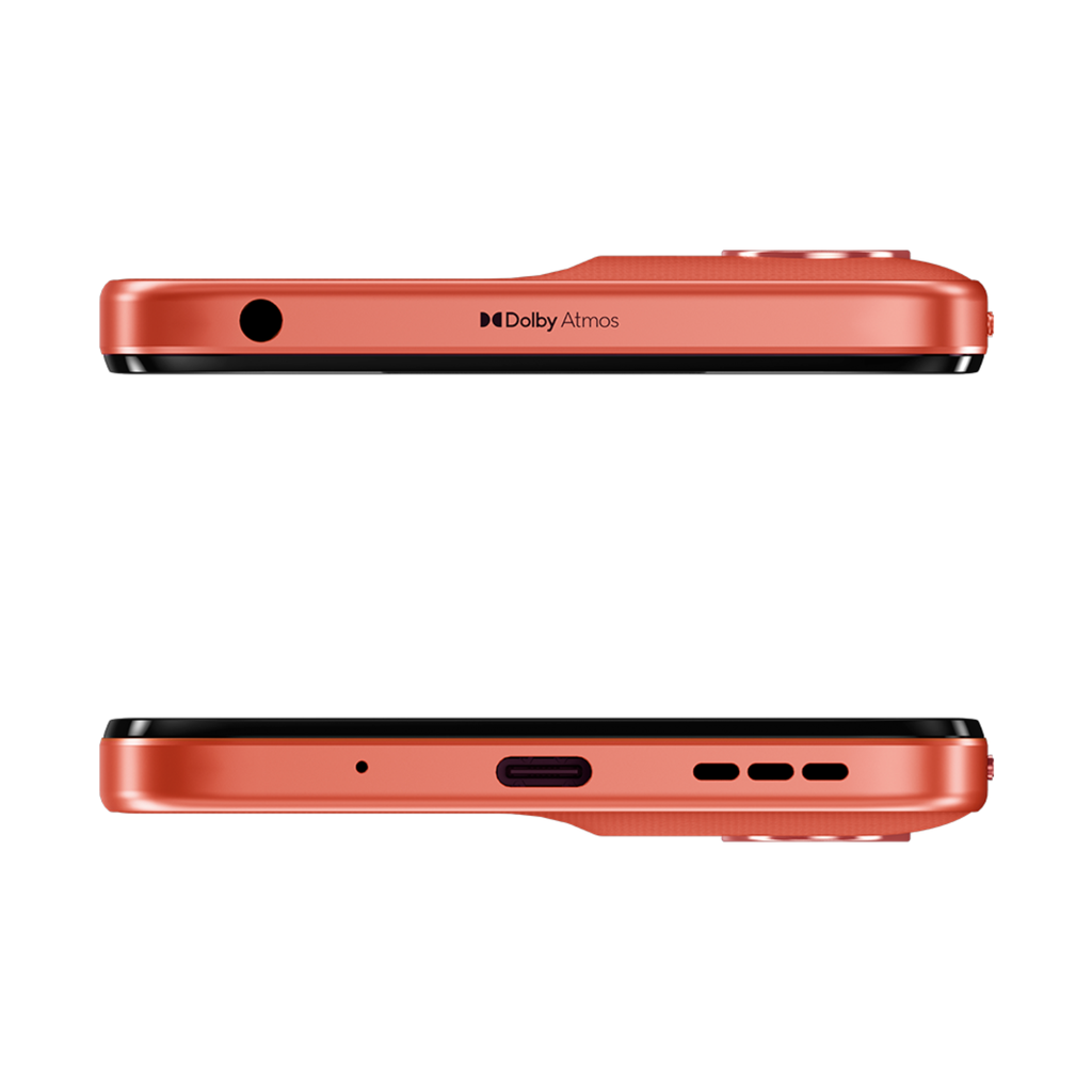 Motorola Moto G06 Naranja – Smartphone 4GB RAM, 128GB Almacenamiento, Pantalla 6.6″ HD+, Batería de larga duración, Cámara con IA