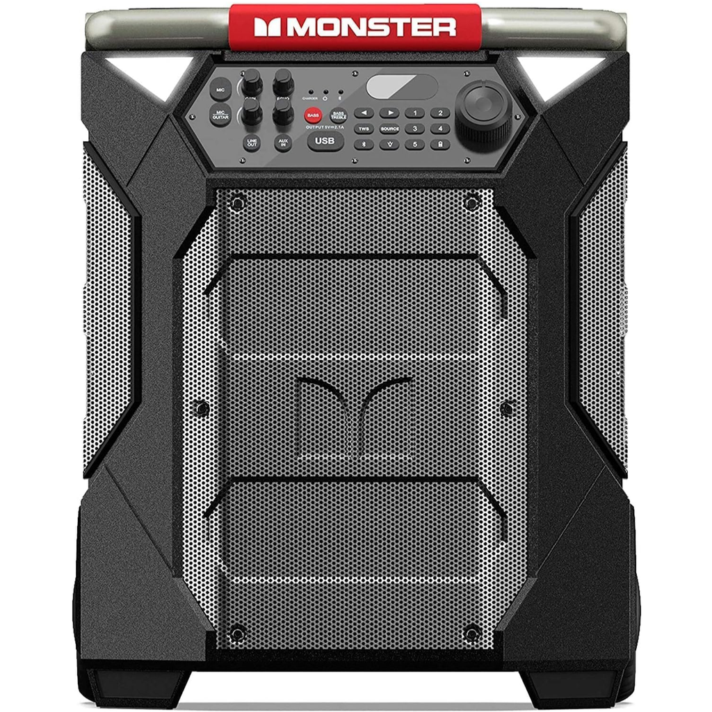 Monster Rockin’ 270 – Bocina Bluetooth Portátil, Sonido Potente, Wireless, Batería de Larga Duración, Ideal para Fiestas y Exteriores