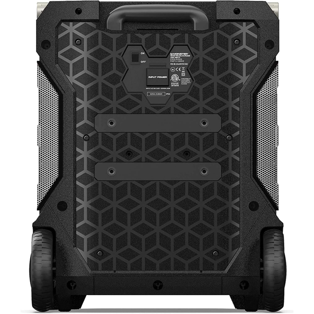 Monster Rockin’ 270 – Bocina Bluetooth Portátil, Sonido Potente, Wireless, Batería de Larga Duración, Ideal para Fiestas y Exteriores