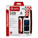 Motorola Talkabout T478 – Walkie Talkie de Emergencia, Licencia American Red Cross, Comunicador Two-Way, Linterna Integrada, Alcance Extendido (Nuevo)