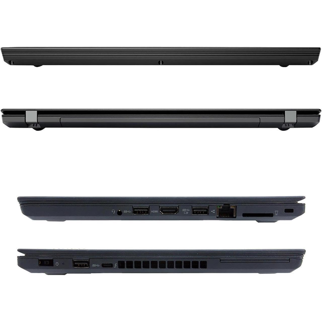 Lenovo ThinkPad T470 Refurbished Grade A – Laptop 14″ IPS Full HD, Intel Core i5-6200U, 8GB RAM, 256GB SSD, Teclado Retroiluminado Inglés/Español, Windows 11 Pro