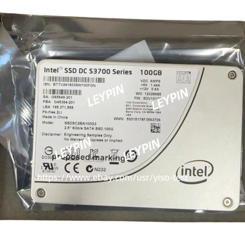 Intel SSD 100GB 2.5" SATA III – Unidad PULL para Servidores, PCs Empresariales y Workstations, Alta Velocidad y Confiabilidad