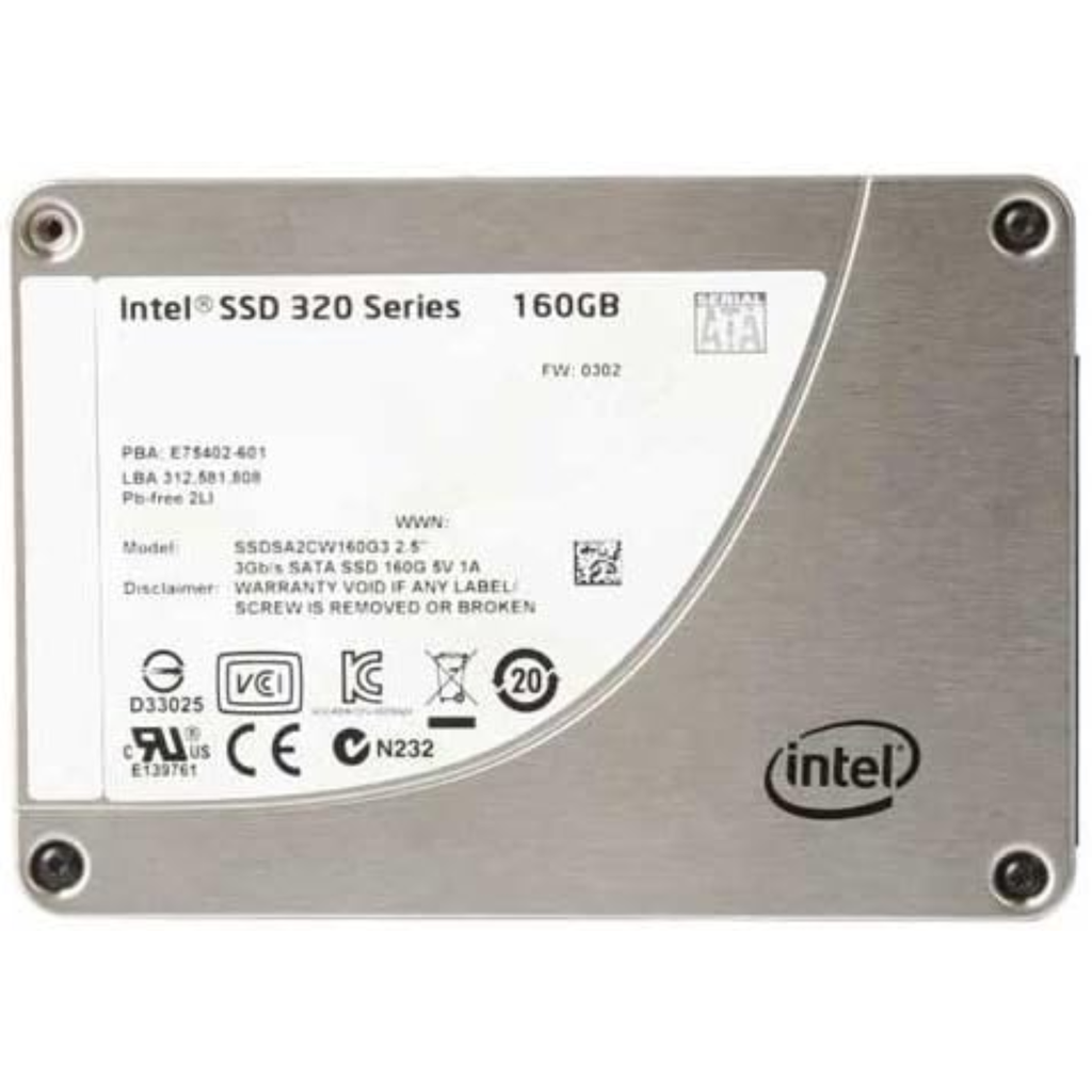 Intel SSD 160GB 2.5" SATA – Unidad PULL de Alto Desempeño para Servidores, PC de Oficina y Laptops Legacy
