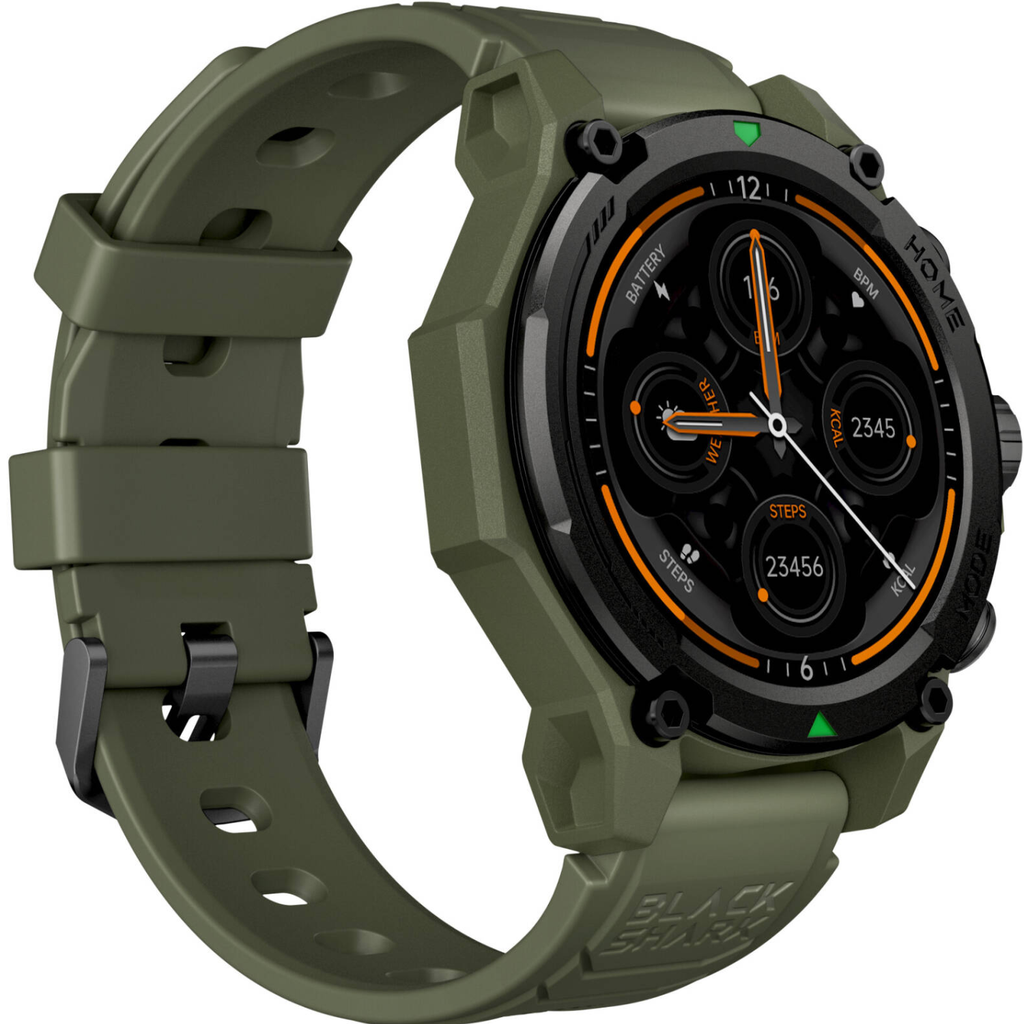 Black Shark GS3 Smartwatch – Pantalla 1.43″ AMOLED, 21 días de batería, Llamadas Bluetooth, Resistencia deportiva, Color Green