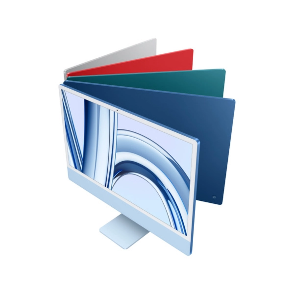 Apple iMac 24″ M3 – All-in-One 4.5K Retina, 8-Core CPU, 10-Core GPU, 8GB RAM, 256GB SSD, Silver, Teclado y Mouse Español Chile