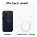Apple iPhone 14 Dual SIM 128GB Black – 6.1" Super Retina XDR, Chip A15 Bionic – Nuevo Open Box