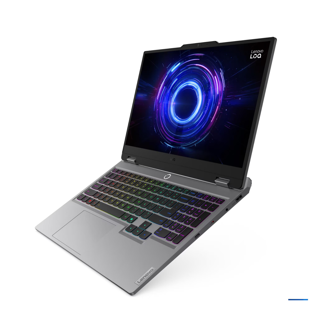 Lenovo LOQ 15IRX10 – Laptop Gamer 15.6" FHD 144Hz, Intel Core i5-13450HX, NVIDIA RTX 5050 8GB, 16GB RAM, 512GB SSD, Luna Grey, Teclado Retroiluminado