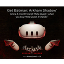 Meta Quest 3 512GB – Visor VR All-in-One con Batman: Arkham Shadow, Passthrough en Color, Lentes Pancake, OPEN BOX