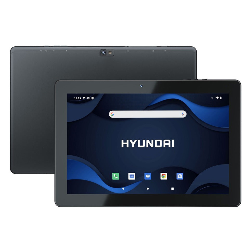 Hyundai HYtab Plus 10LB3, 10.1" 1280x800 HD IPS, Procesador Quad-Core, Android 11 Go edition, 2GB RAM, 32GB Almacenamiento, Cámara Dual, LTE, Black con 32GB microSD U1