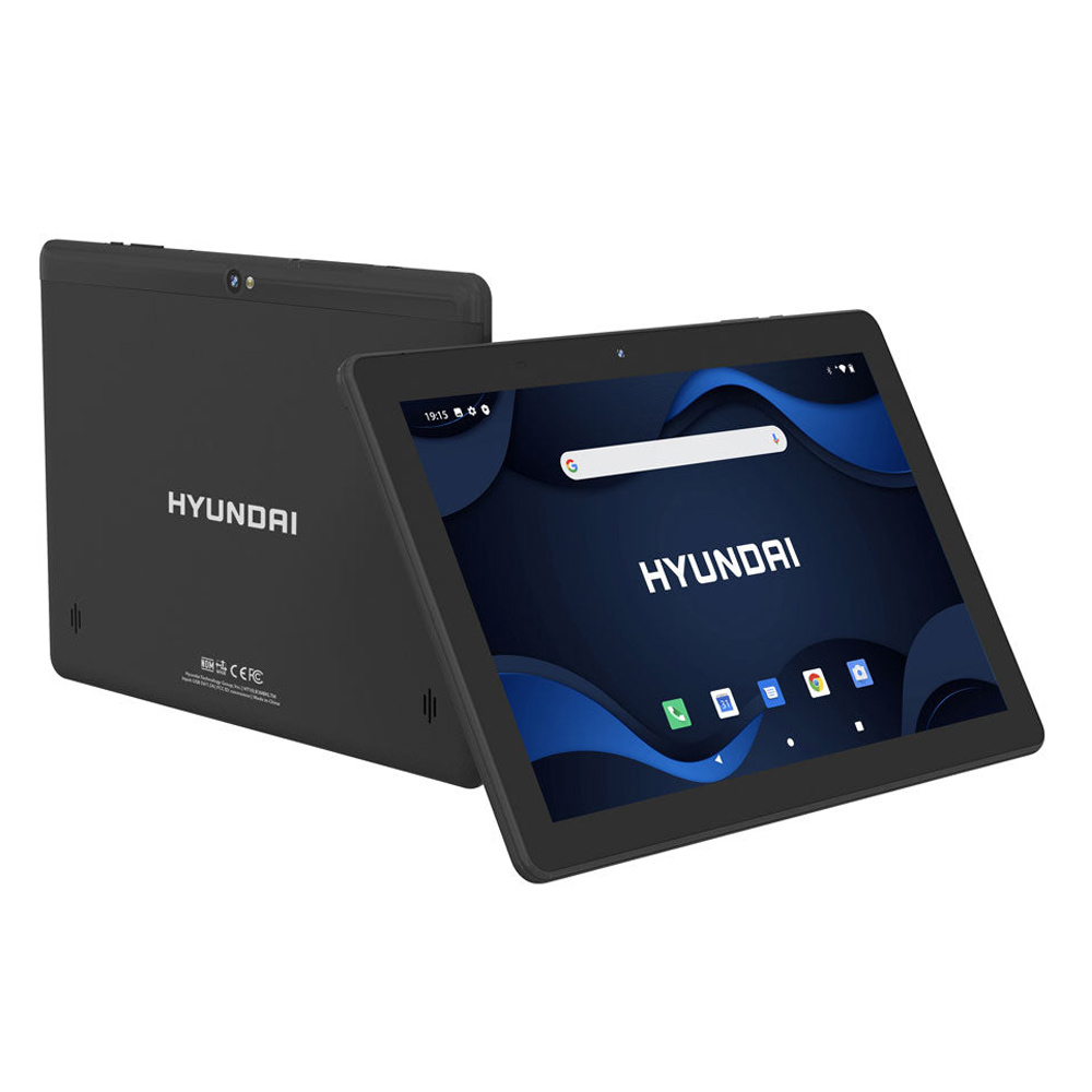Hyundai HYtab Plus 10LB3, 10.1" 1280x800 HD IPS, Procesador Quad-Core, Android 11 Go edition, 2GB RAM, 32GB Almacenamiento, Cámara Dual, LTE, Black con 32GB microSD U1