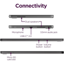 Lenovo Tab One 8.7" HD – Tablet Ultraligera, 4GB RAM, 64GB, Procesador MediaTek Helio G85, Hasta 12.5h de YouTube, con Funda Folio (Nuevo)