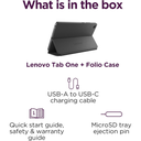 Lenovo Tab One 8.7" HD – Tablet Ultraligera, 4GB RAM, 64GB, Procesador MediaTek Helio G85, Hasta 12.5h de YouTube, con Funda Folio (Nuevo)