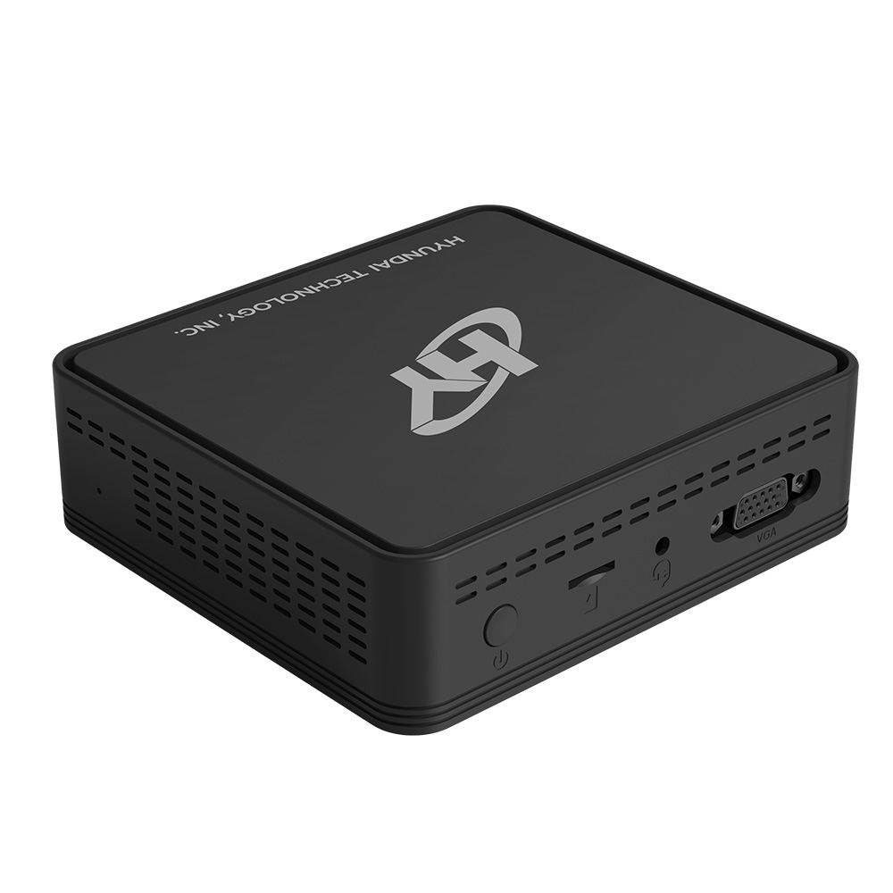Hyundai Mini PC, Windows 11, Intel N4020, 4GB RAM, 128GB Storage, Supports 2.5" SATA & M.2 SSD Slot, USB-C, Dual Monitor Support, 4K UHD, Fanless, Vesa Mount Included, AC WiFi 