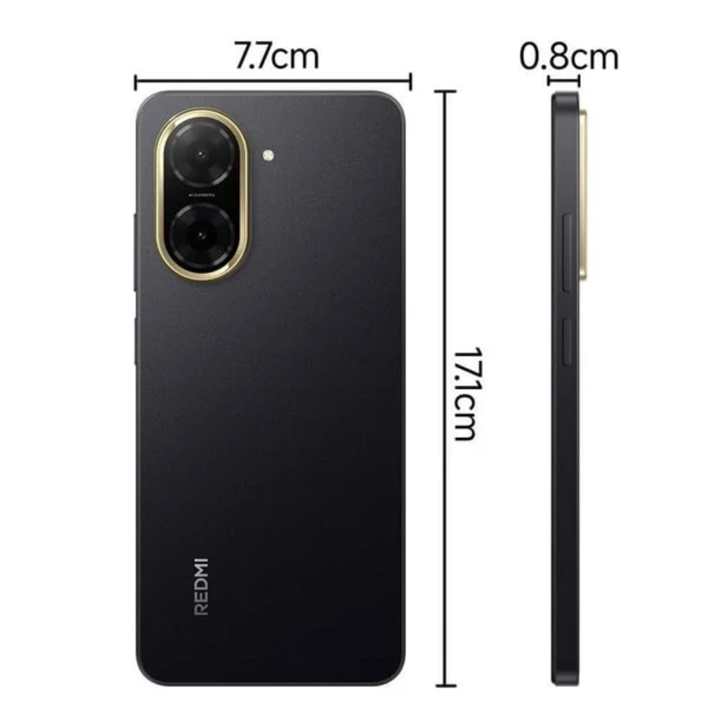 Smartphone XIAOMI Redmi A3 | 128GB Almacenamiento | 3GB+3GB RAM | Pantalla 6.71″ 90Hz | Negro Ocaso | Desbloqueado | Nuevo