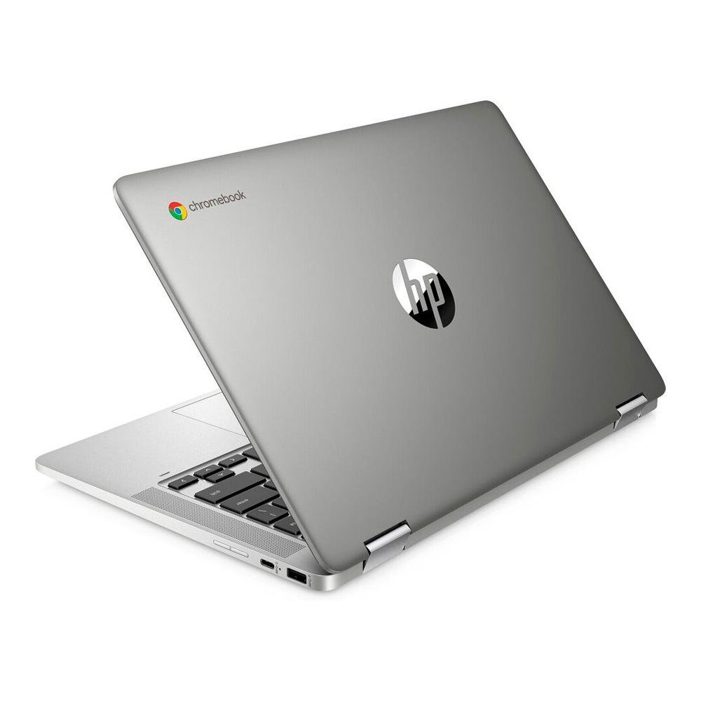 Laptop HP Chromebook x360 14" FHD IPS Touchscreen, Intel Celeron N4500, 4GB RAM, 128GB eMMC 14a-ca1008ca ChromeOS, Mineral Gray