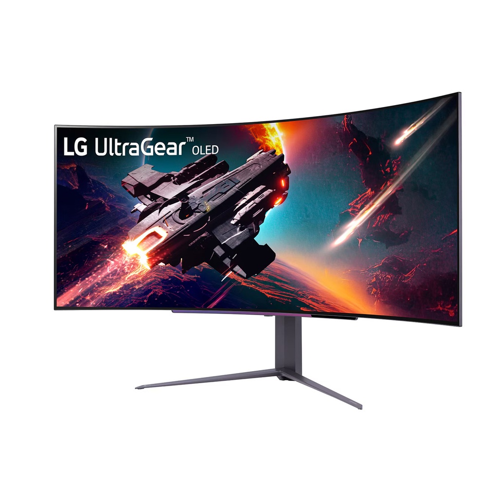 LG UltraGear 45" OLED Curved WQHD 240Hz 0.03ms FreeSync and NVIDIA G-SYNC Compatible Gaming Monitor with HDR400 - Black